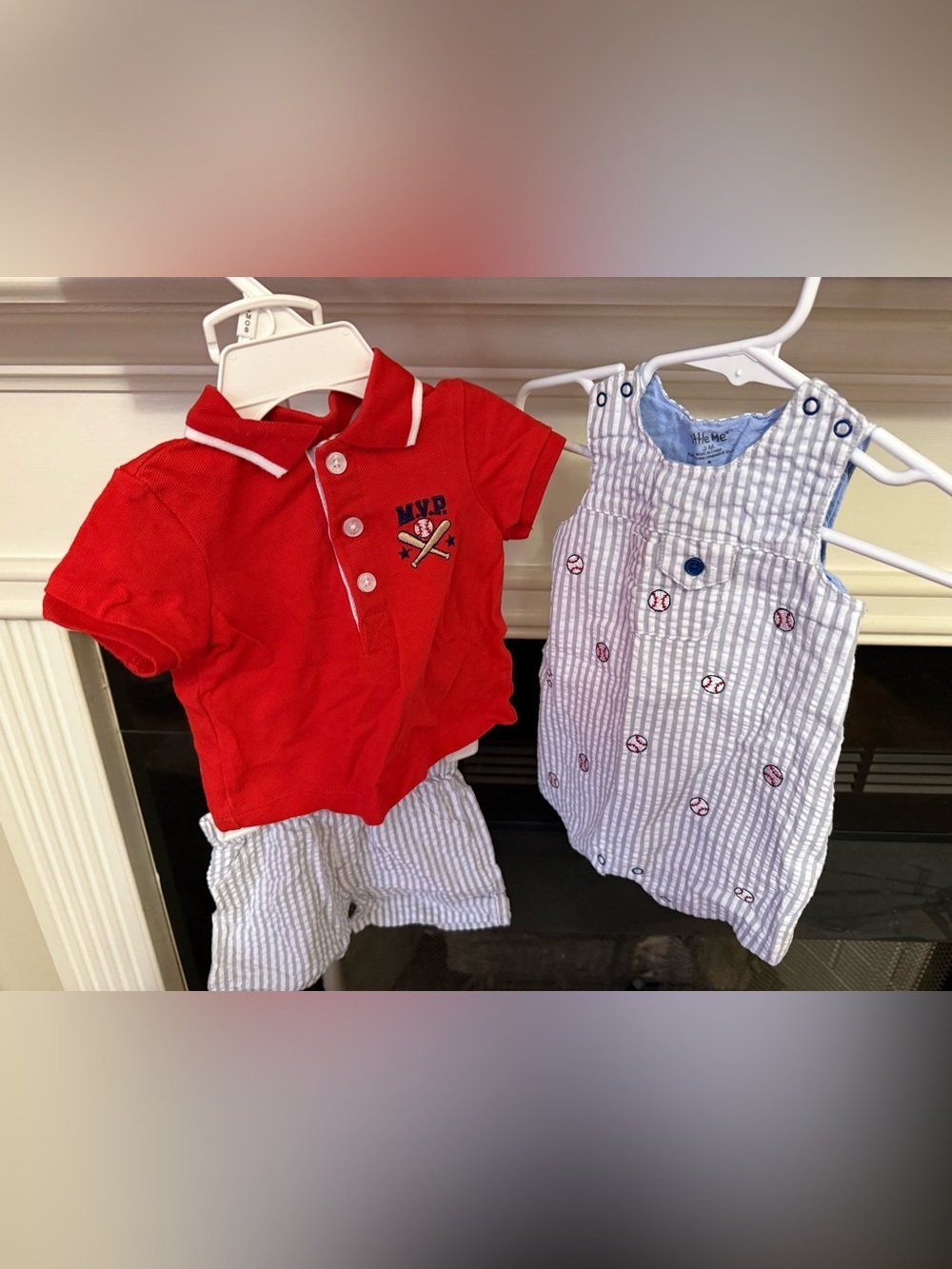 Bundle of 2 Little Me Baseball Outfits